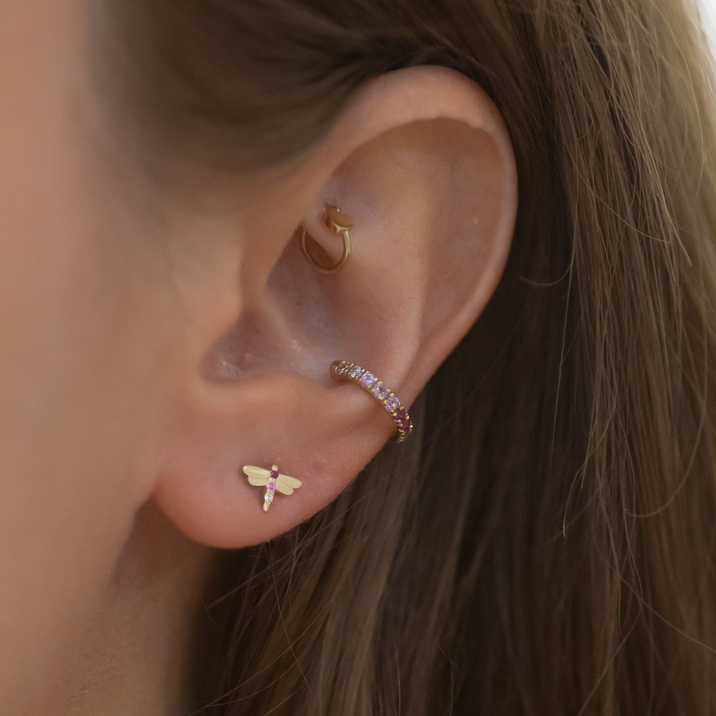 Rose Cuff 14k gold