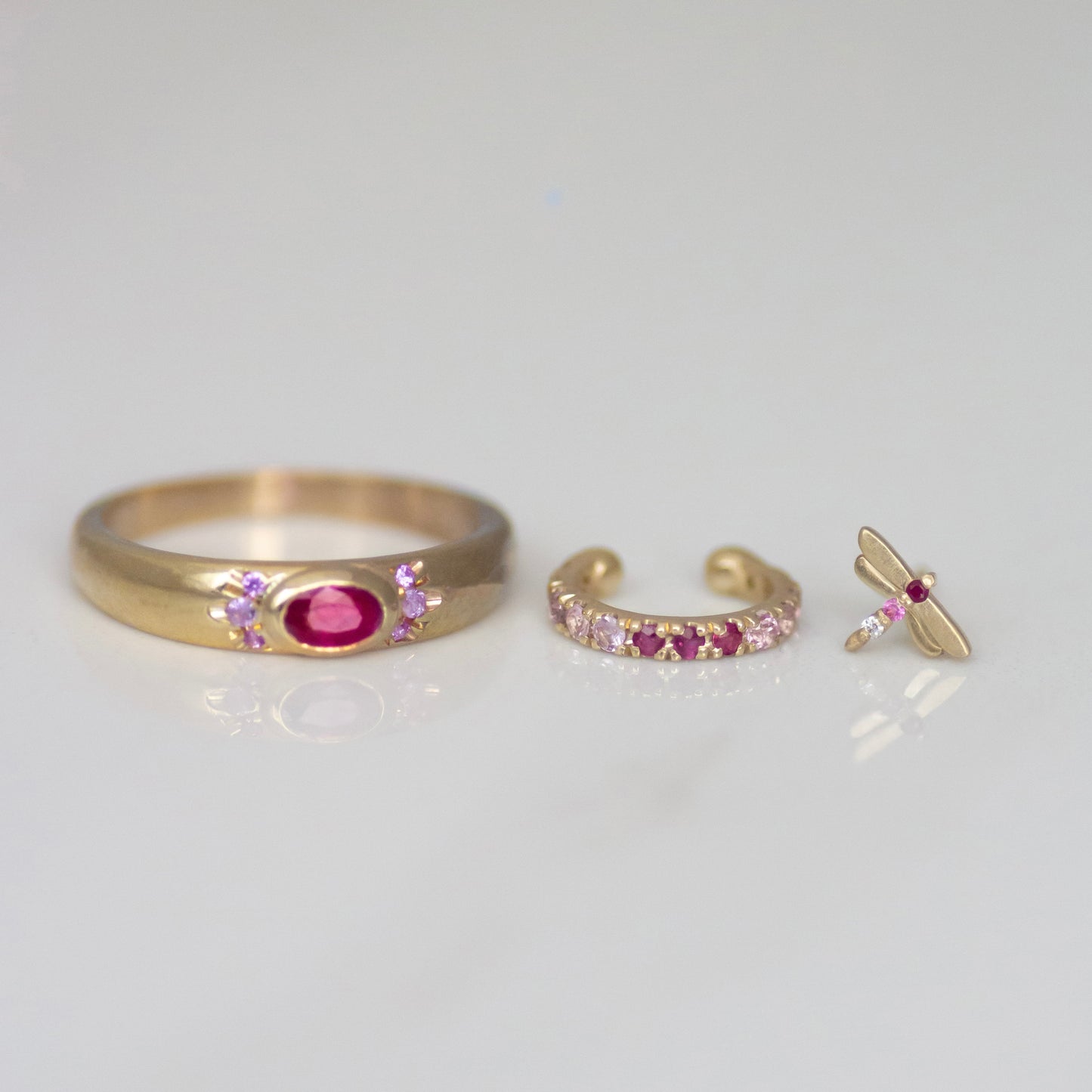 Rose Cuff 14k gold