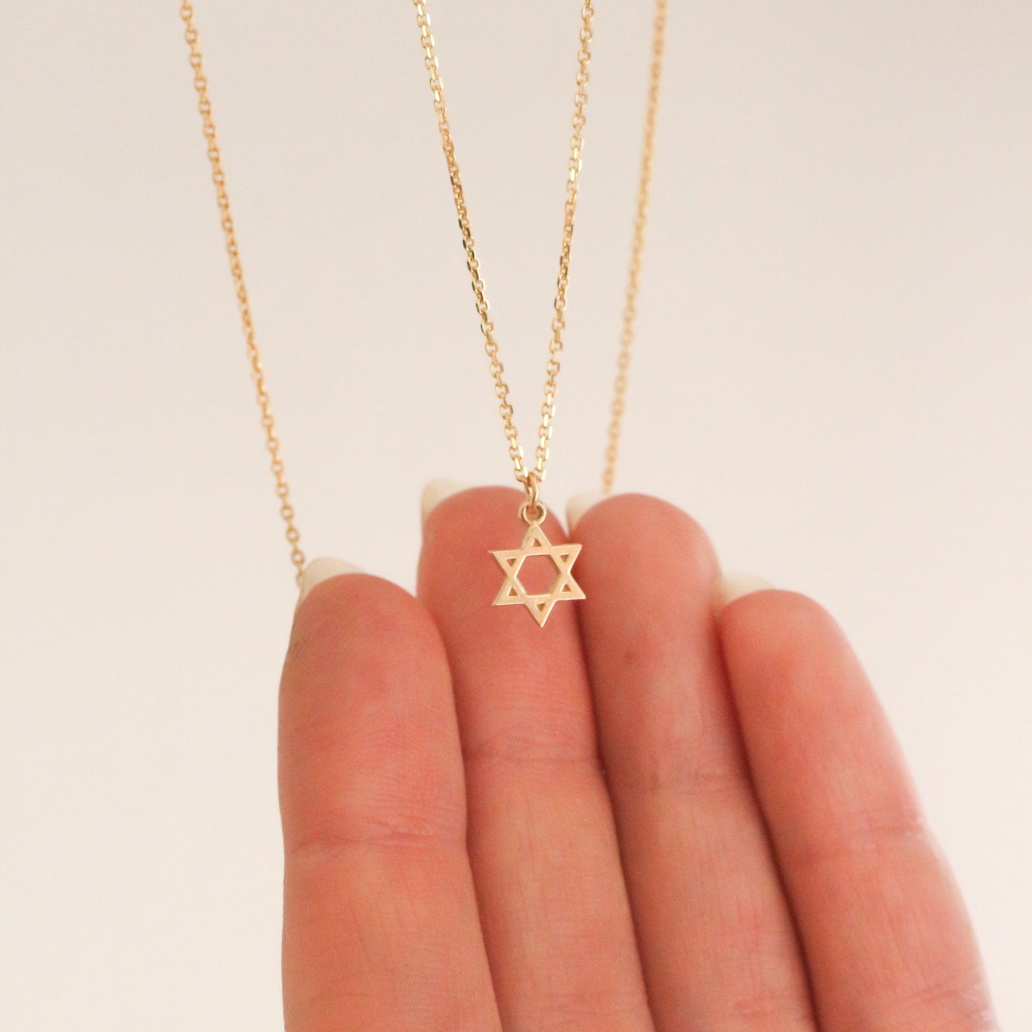14K שרשרת מגן דוד