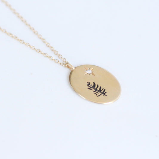 14K שרשרת מון לייט