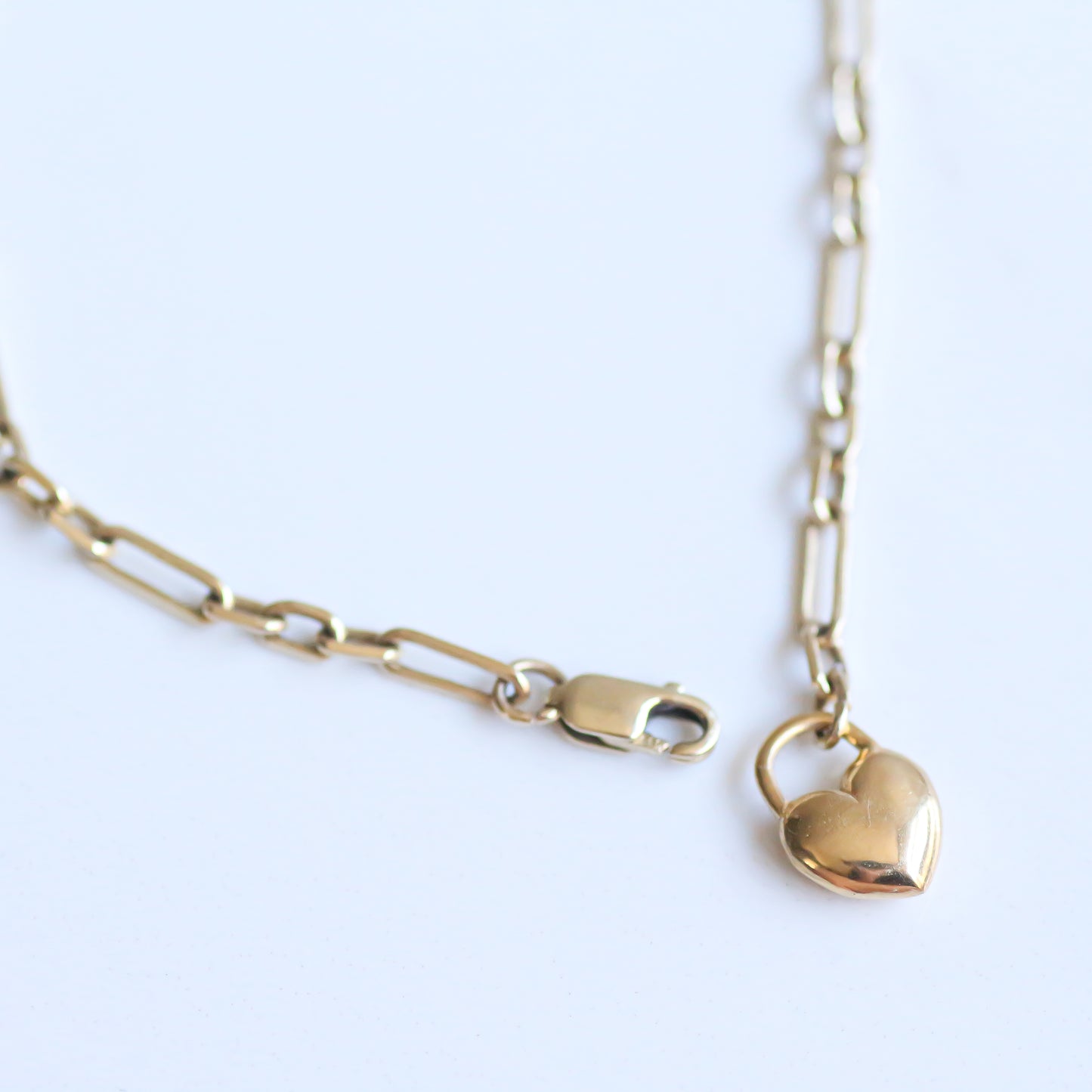Chunky Heart Bracelet 14k gold