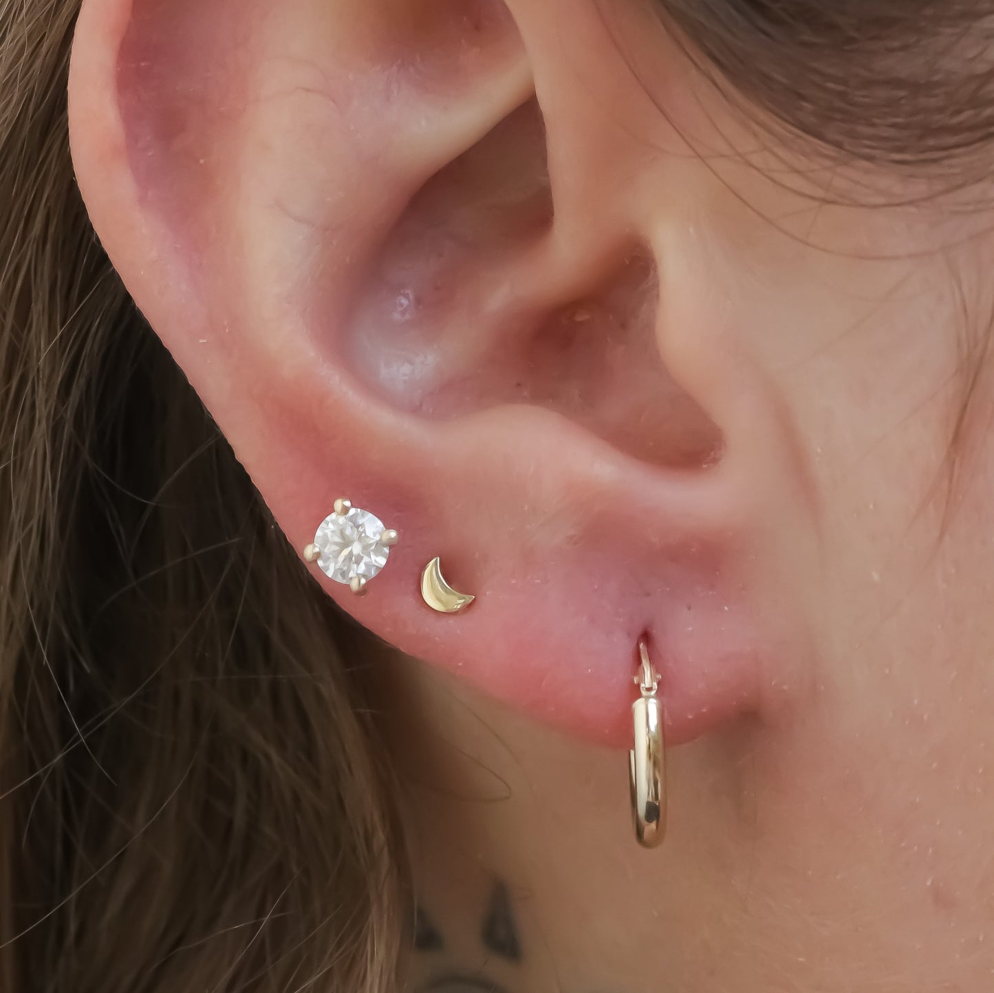 Small chunky hoops