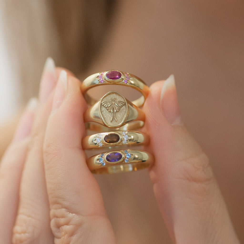 Bombay Sienna ring 14k gold