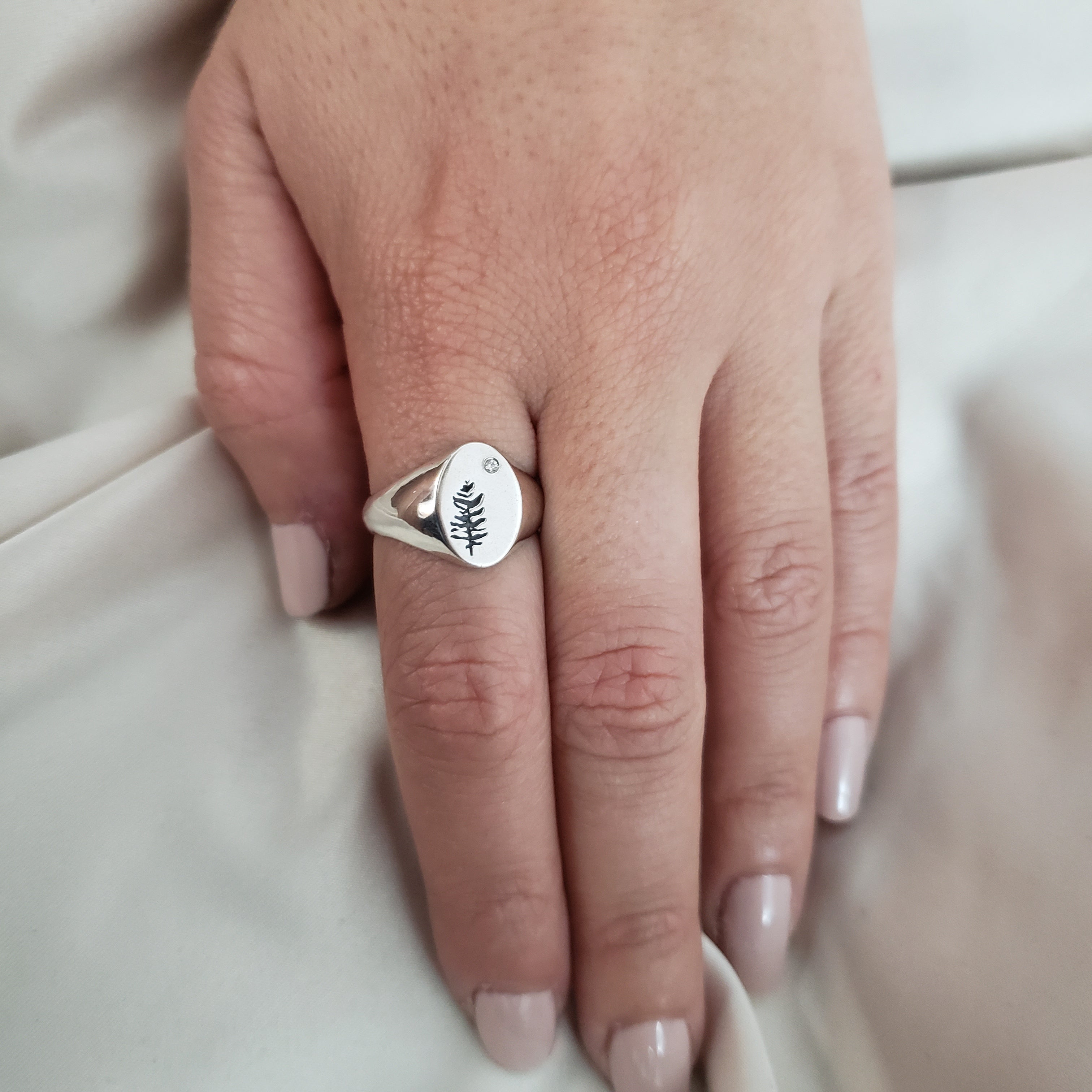 Moonlight Signet Ring silver