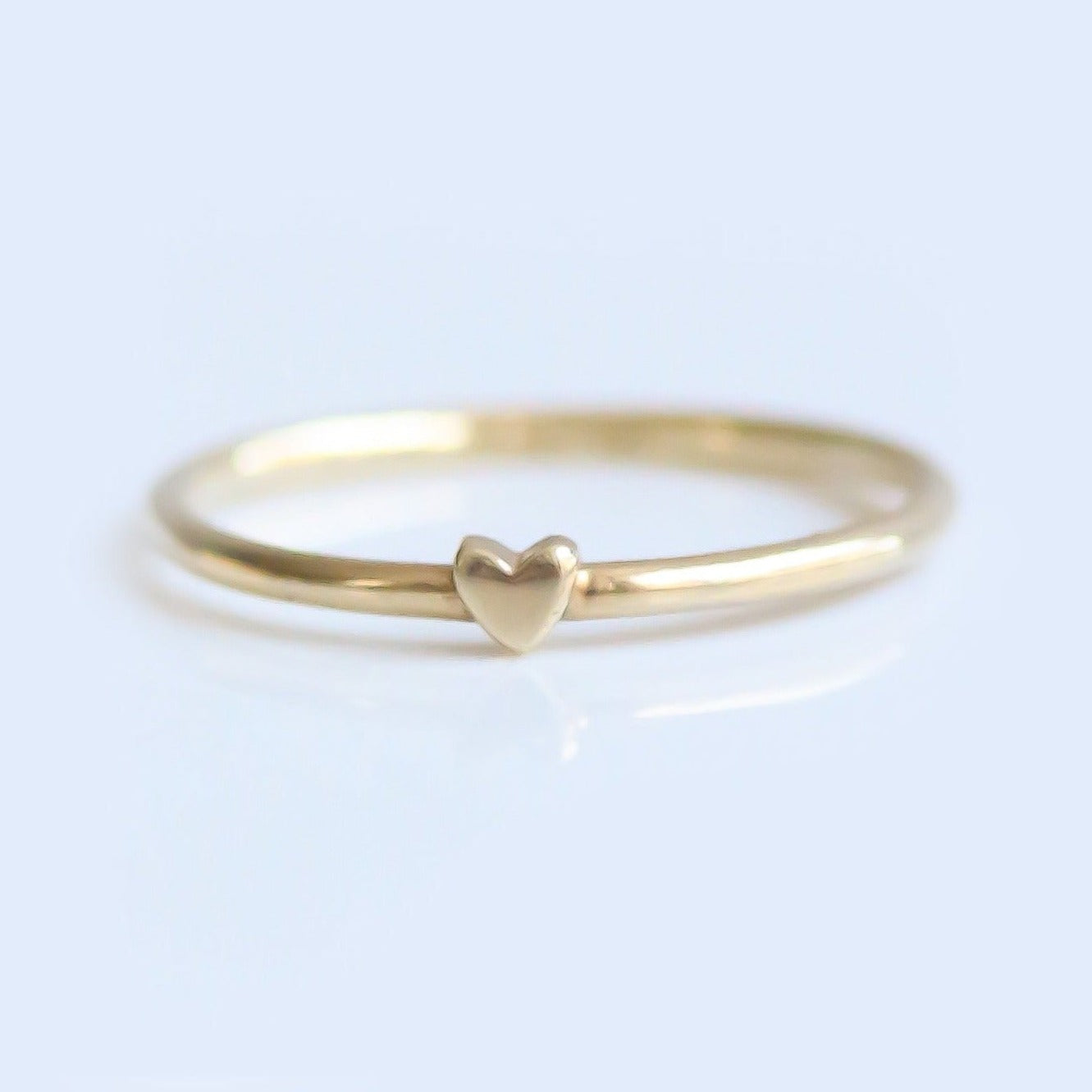 Tiny Heart ring 14k gold