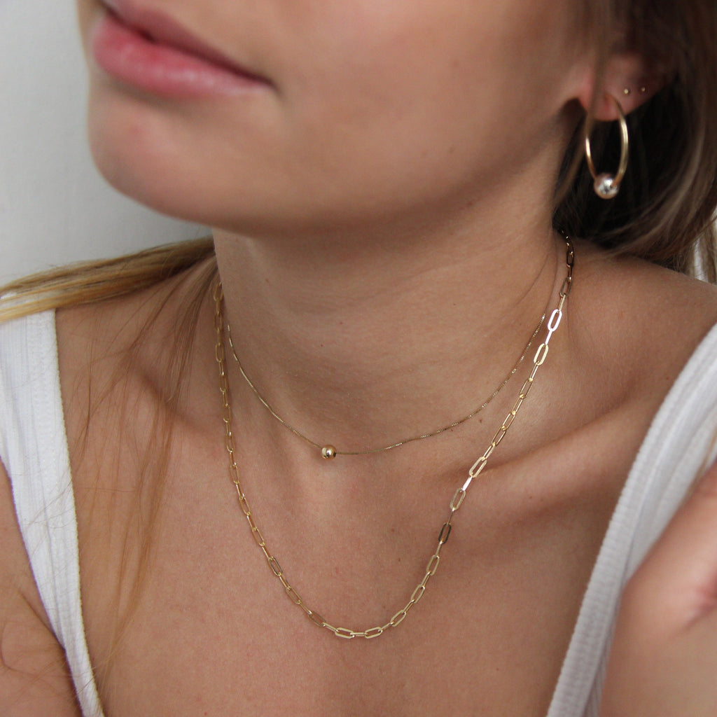 Golden Ball necklace 14k gold