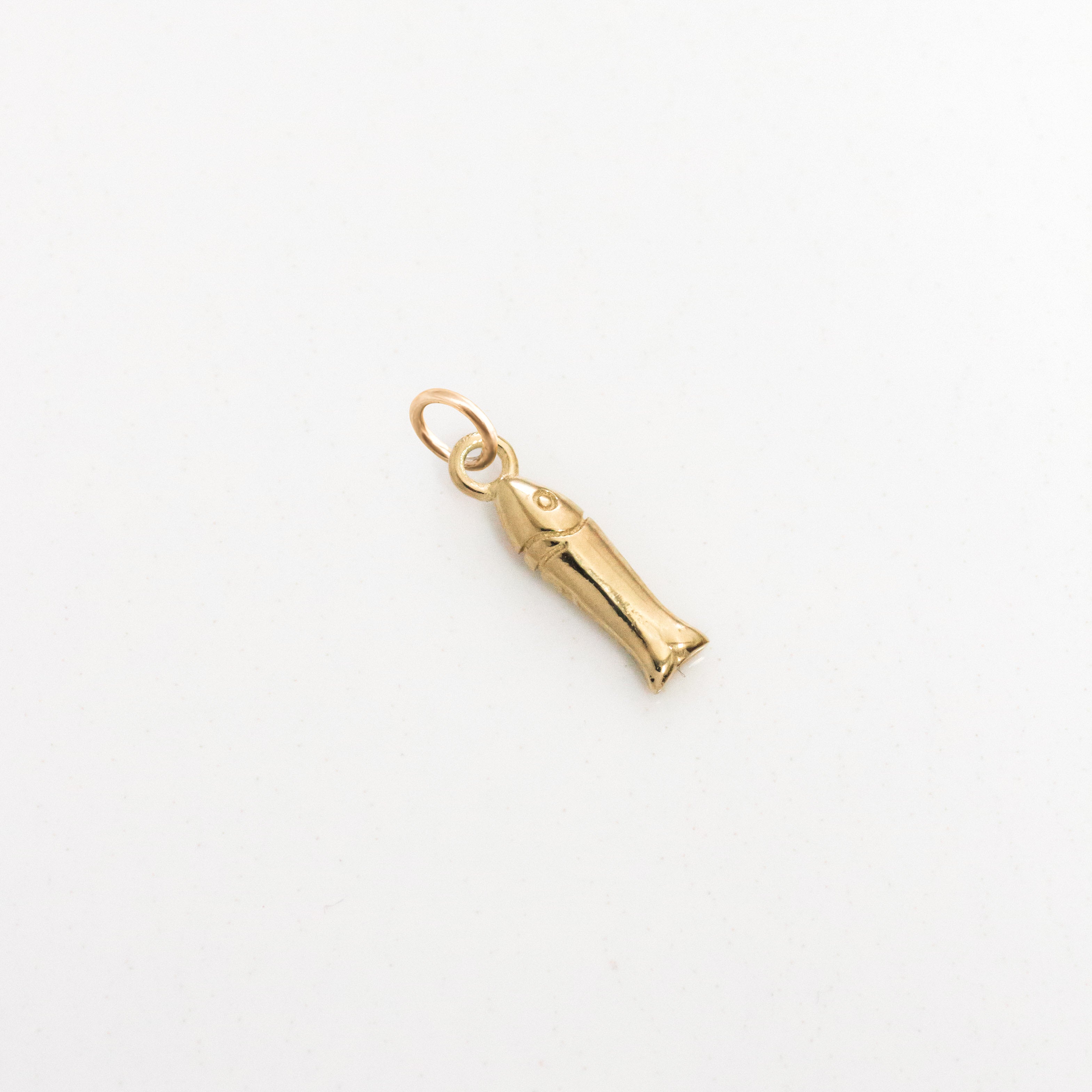 Fish mini charm 14k gold