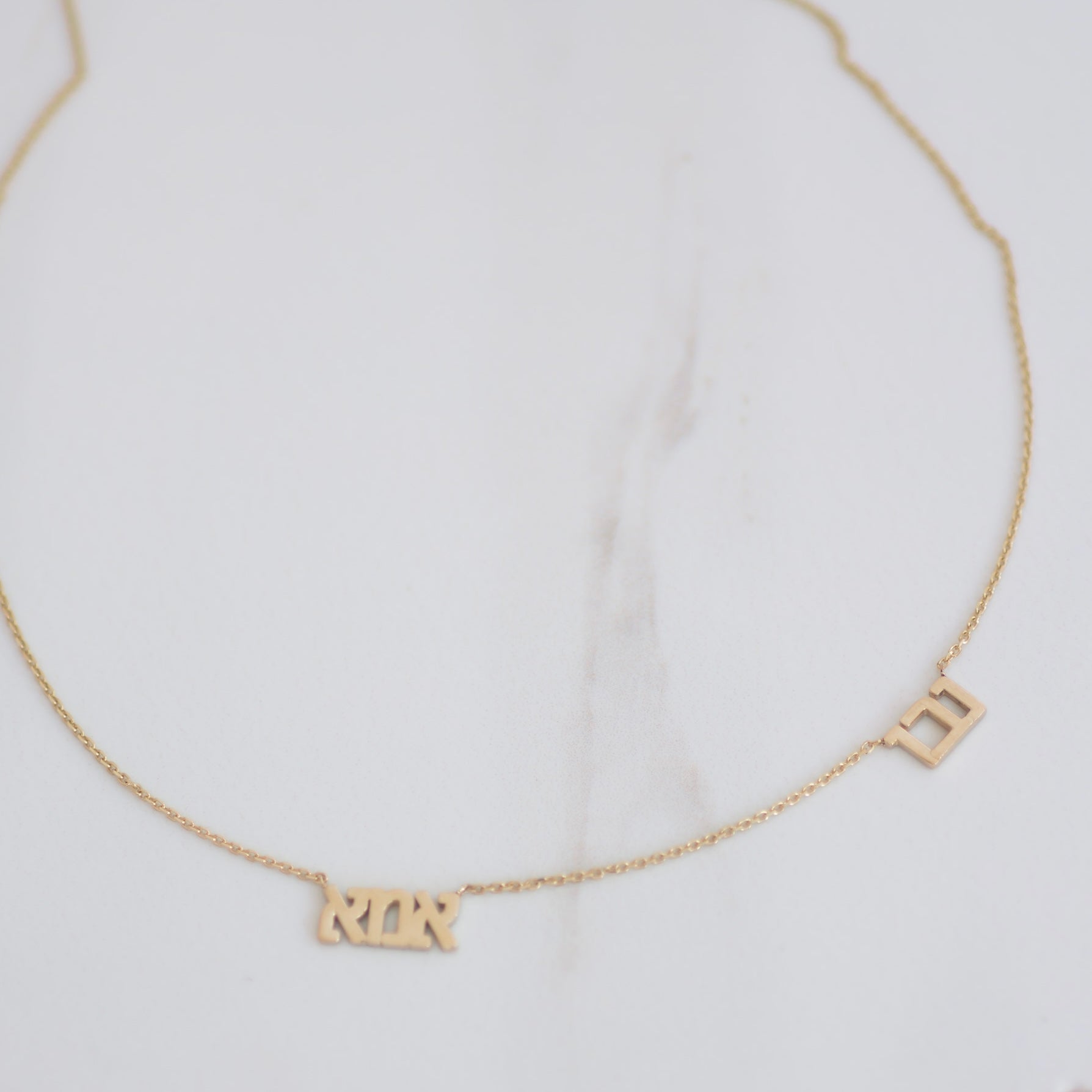 Custom Name necklace 14k gold