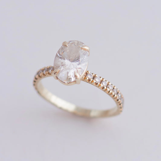 Lab Diamond Engagement ring NO.2 L