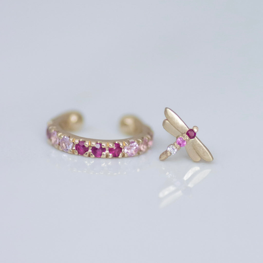 Rose Cuff 14k gold