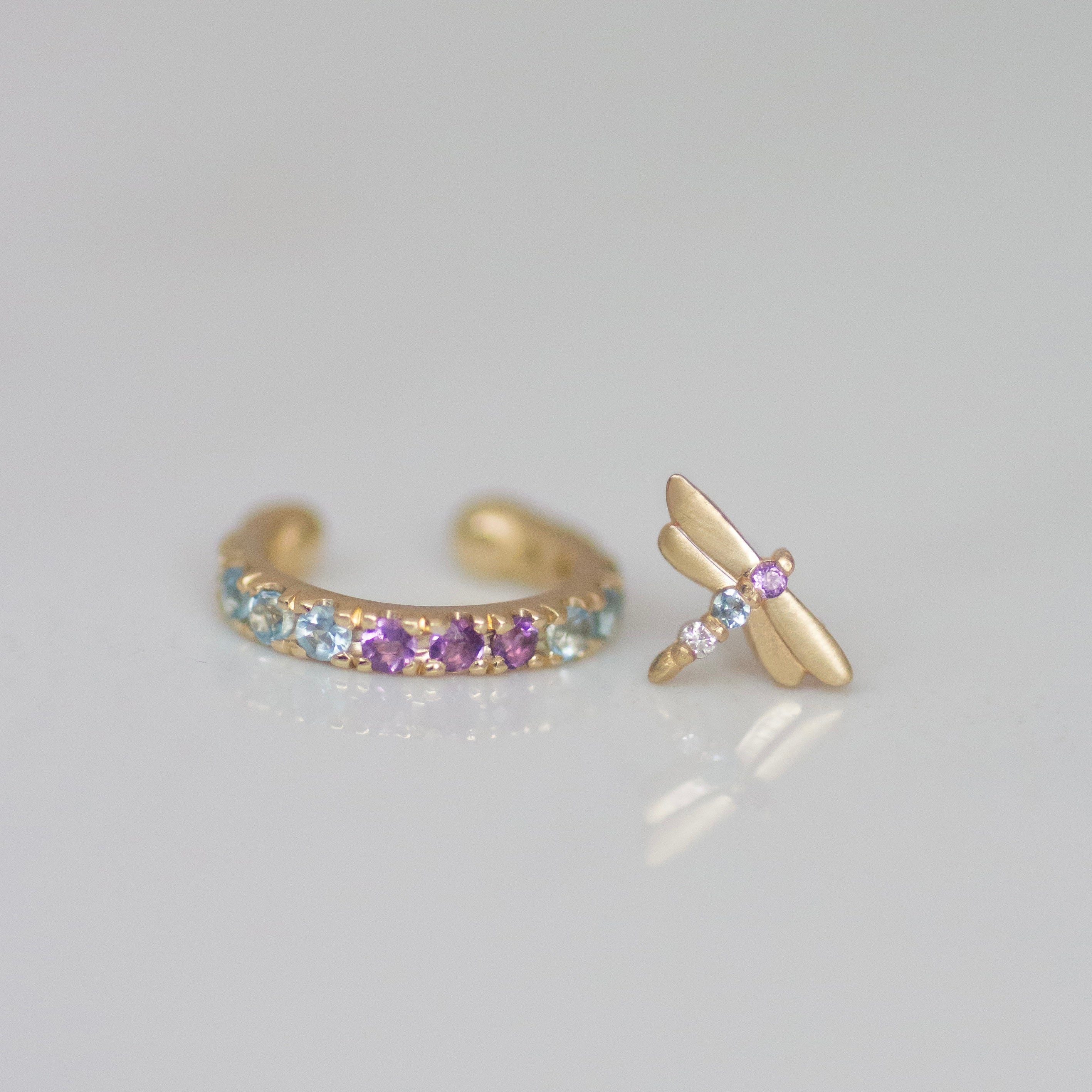 Orchid Cuff 14k gold