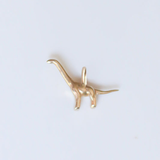 Brontosaurus Charm 14k gold