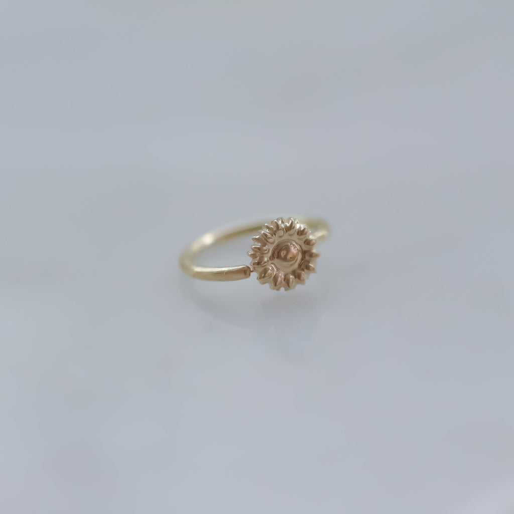 Tiny Helix earring 14k gold