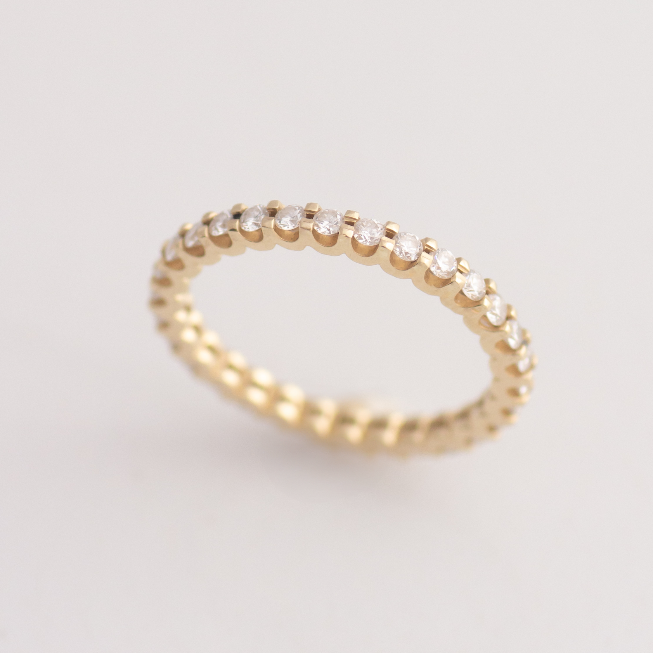 Lab Diamond Eternity ring 14k gold