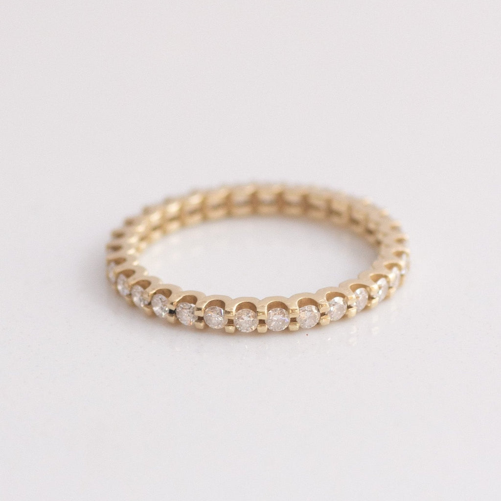 Lab Diamond Eternity ring 14k gold
