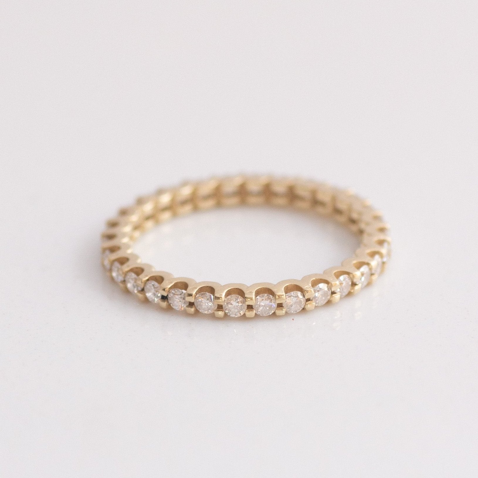 Lab Diamond Eternity ring 14k gold