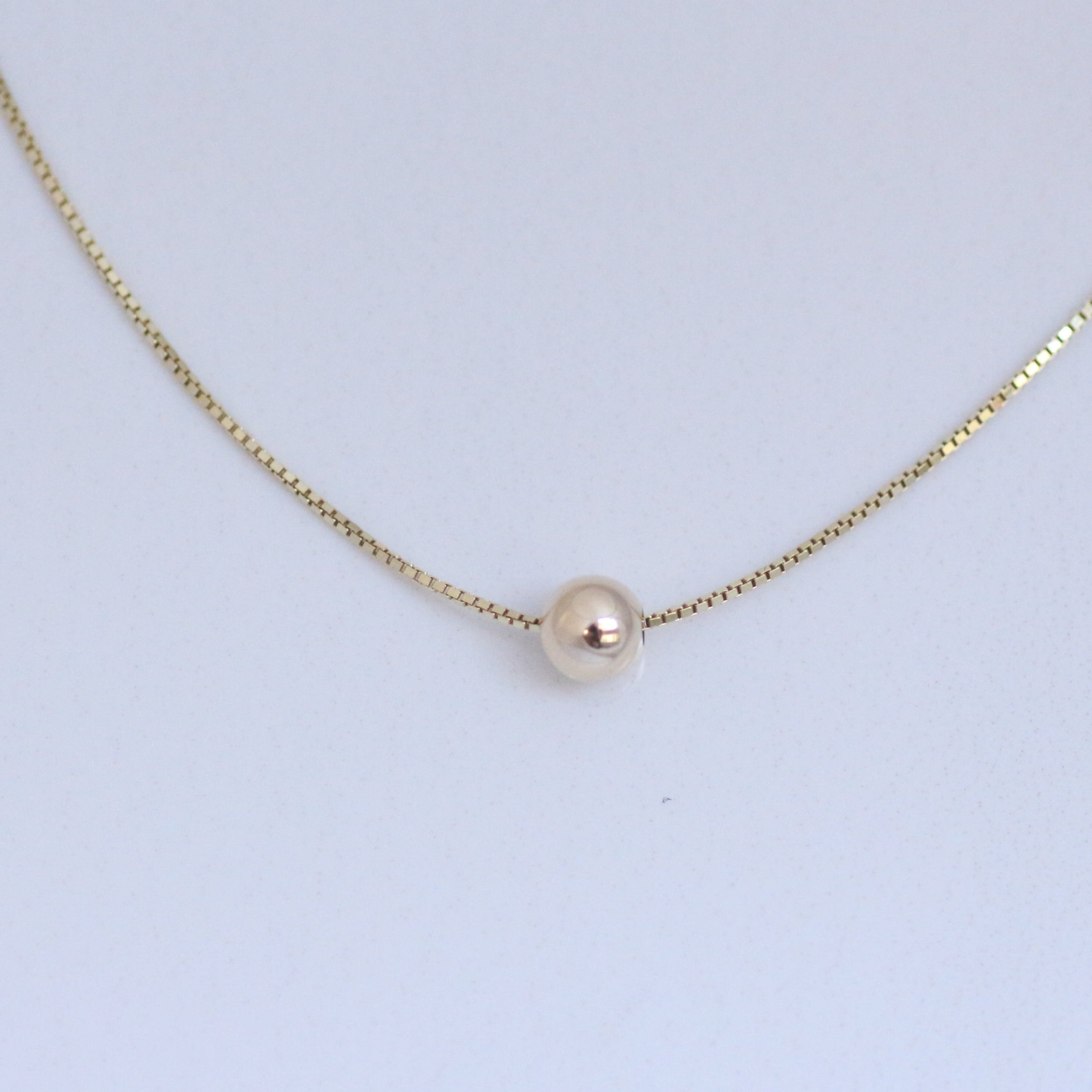 Golden Ball necklace 14k gold