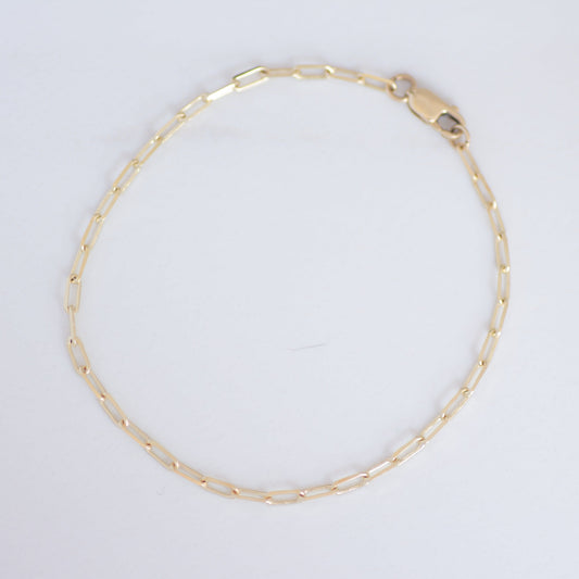Mini Link Chain bracelet 14k gold