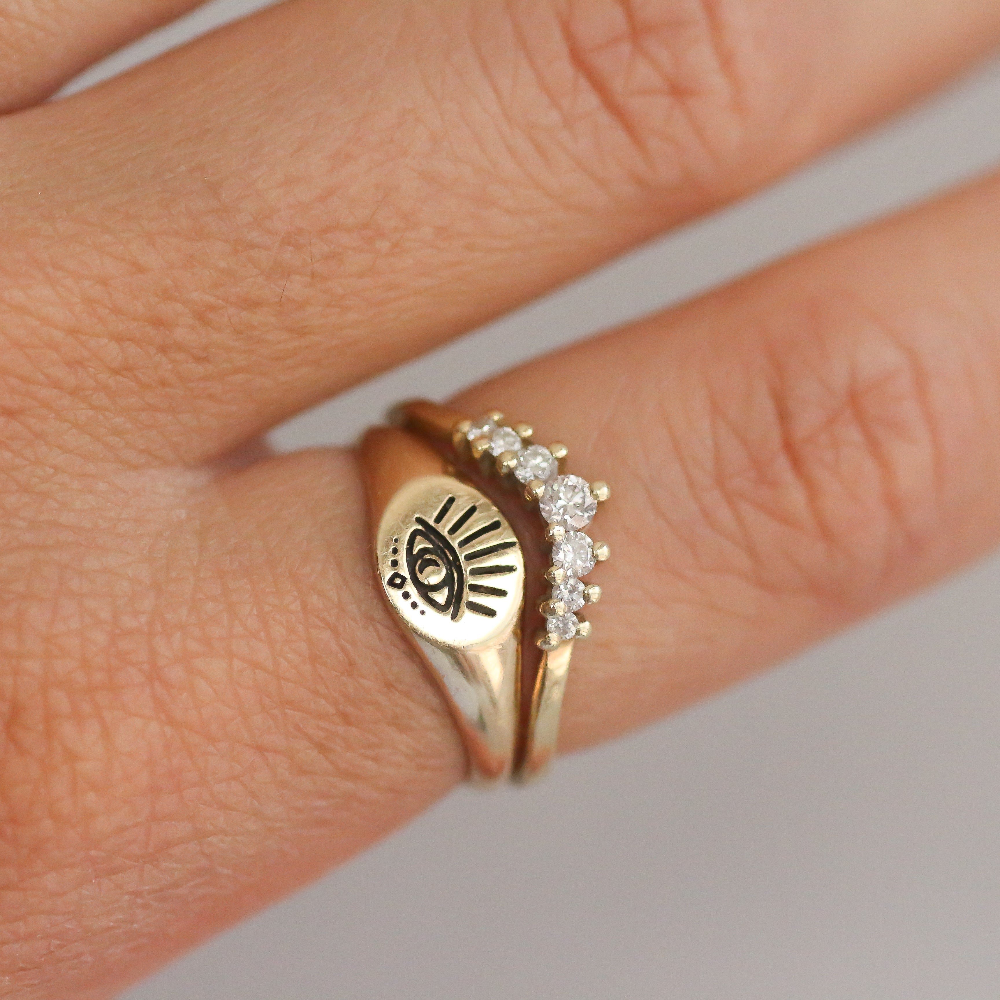 Milky Way ring 14k gold