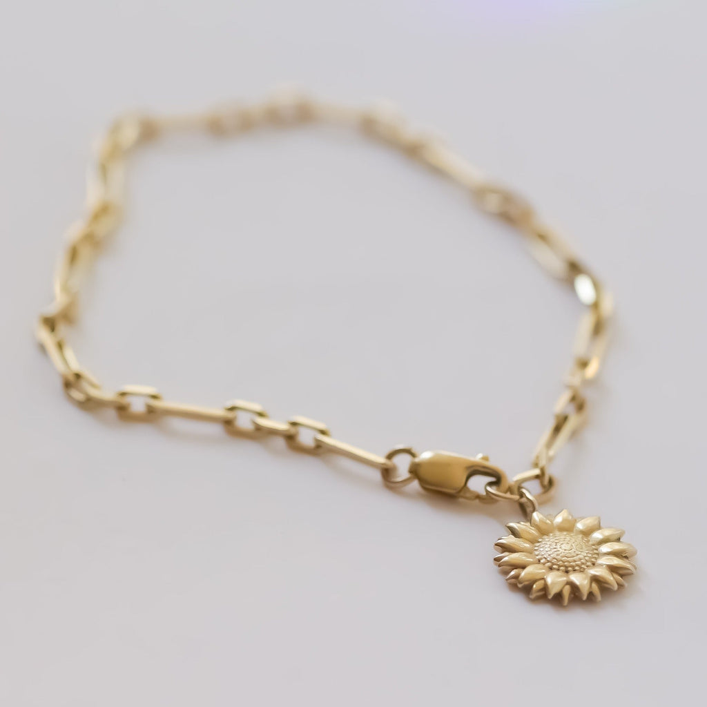 Sunflower Bracelet 14k gold