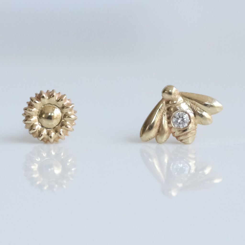 Bee & Sunflower Stud set