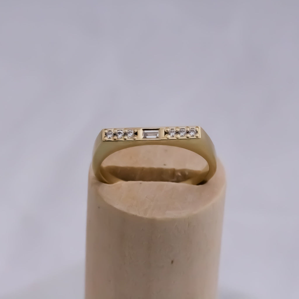 Fantasy Signet ring 14k gold