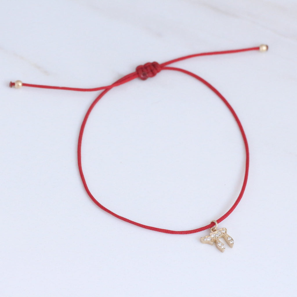 Chai Diamond Bracelet 14k gold