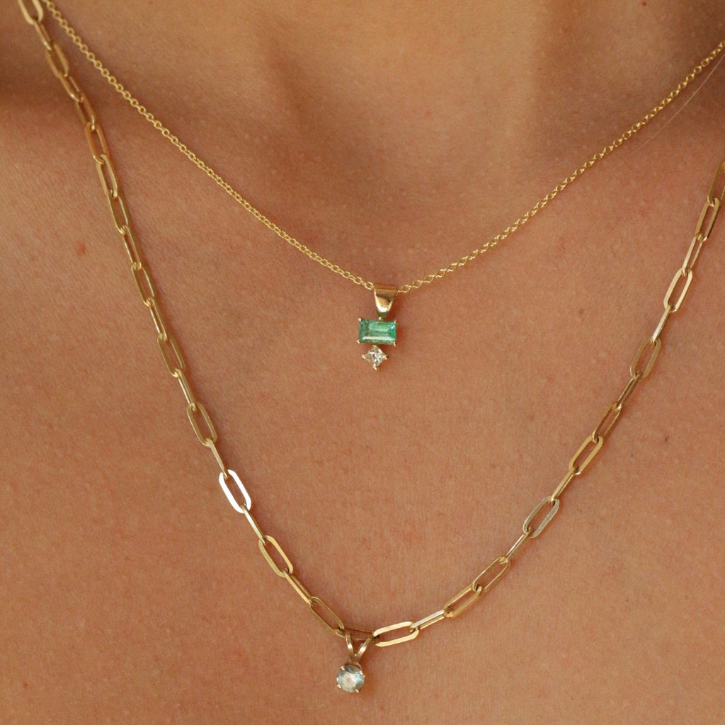 Aurora necklace 14k gold