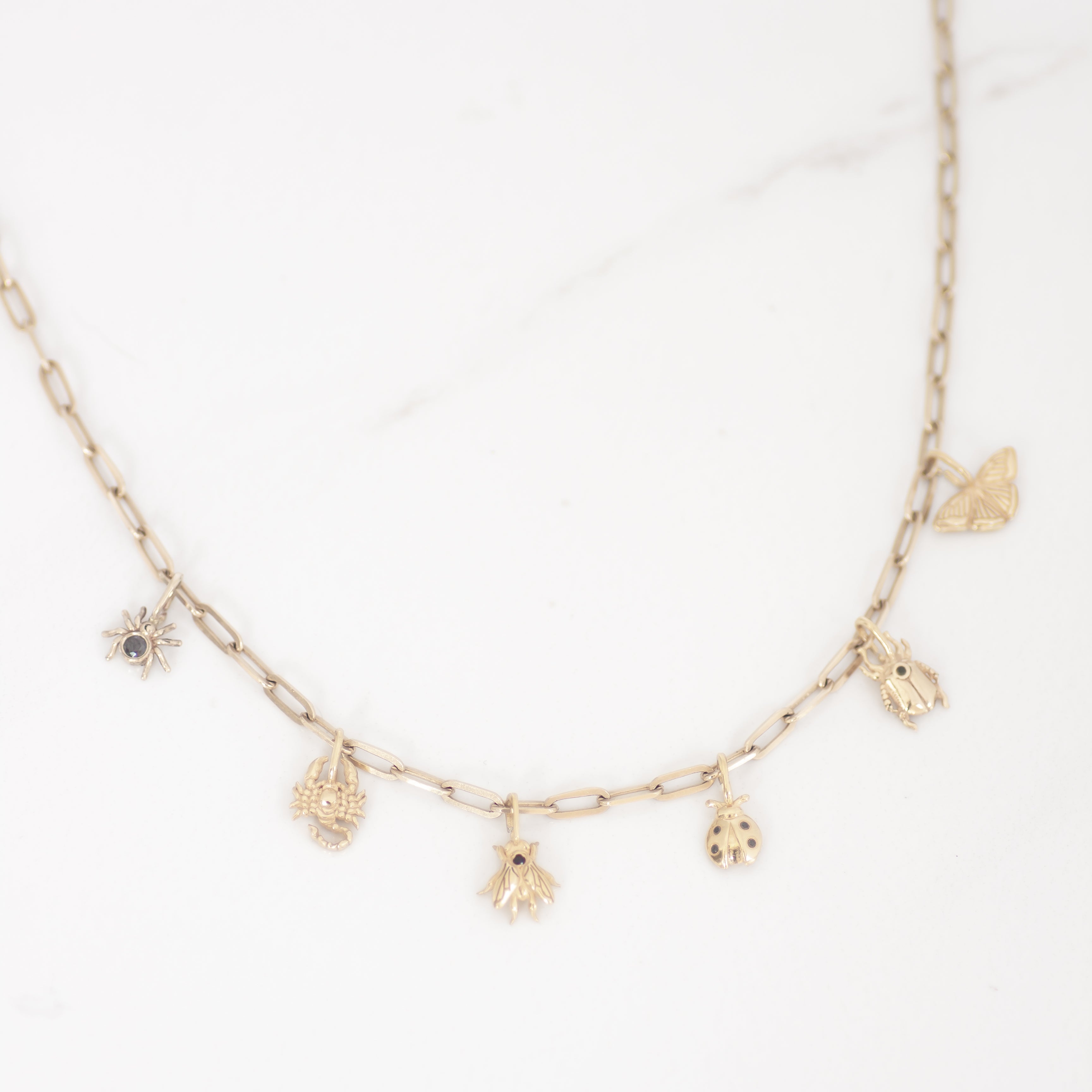 Spider Charm 14k gold