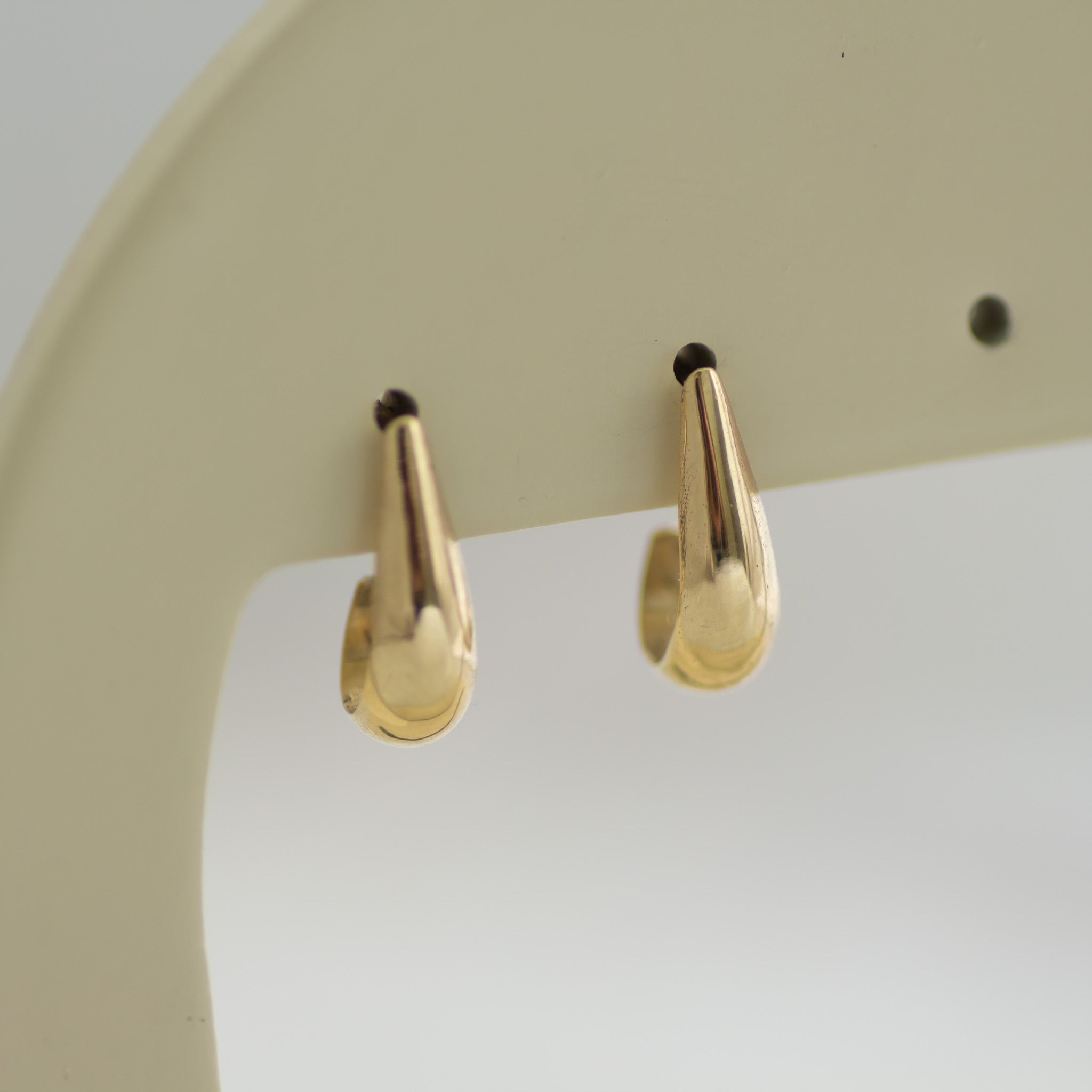 Drop Earring Hoops 14k gold