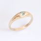 Green Sapphire ring 14k gold