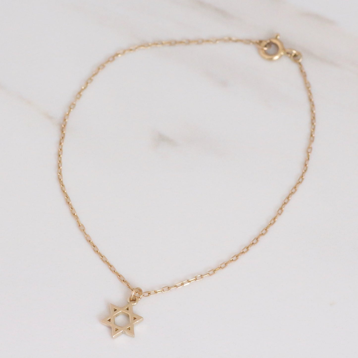 Star of David bracelet 14k gold