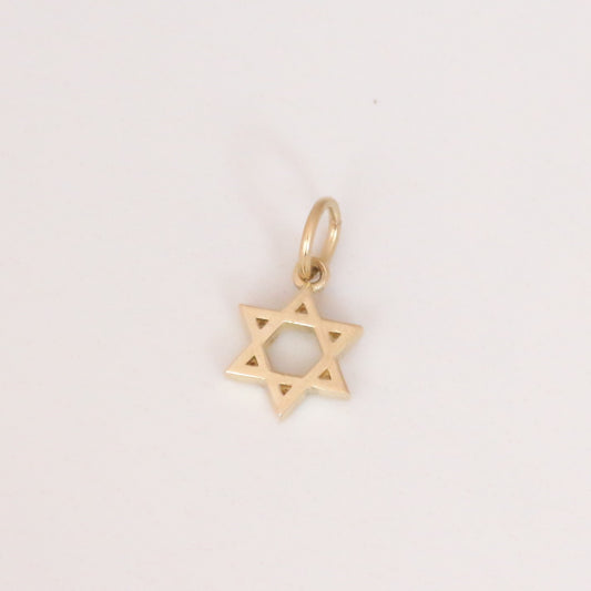 Star of David pendant 14k gold