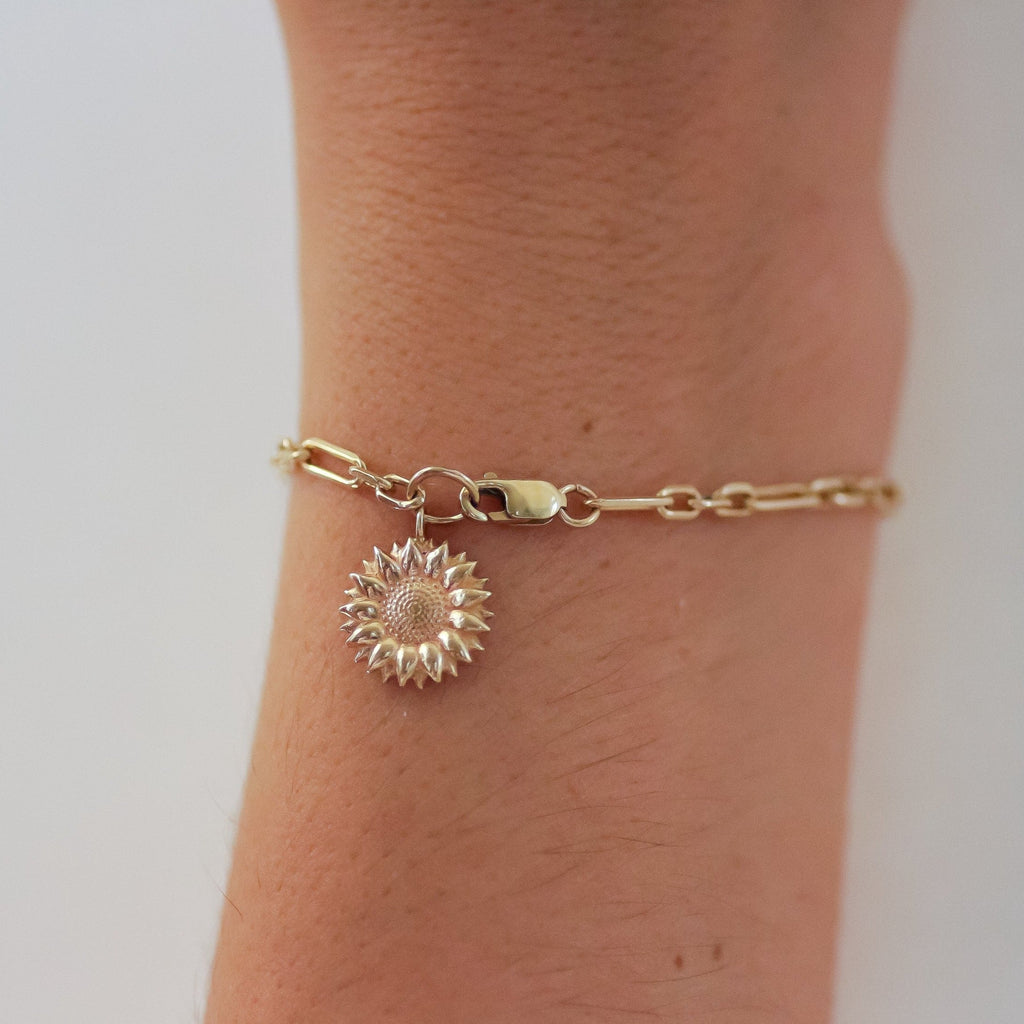 Sunflower Bracelet 14k gold