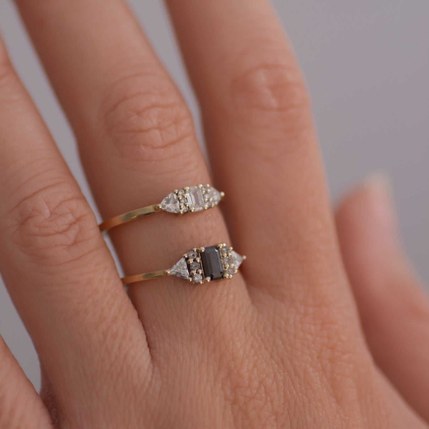 Hera Diamond Cluster ring 14k gold