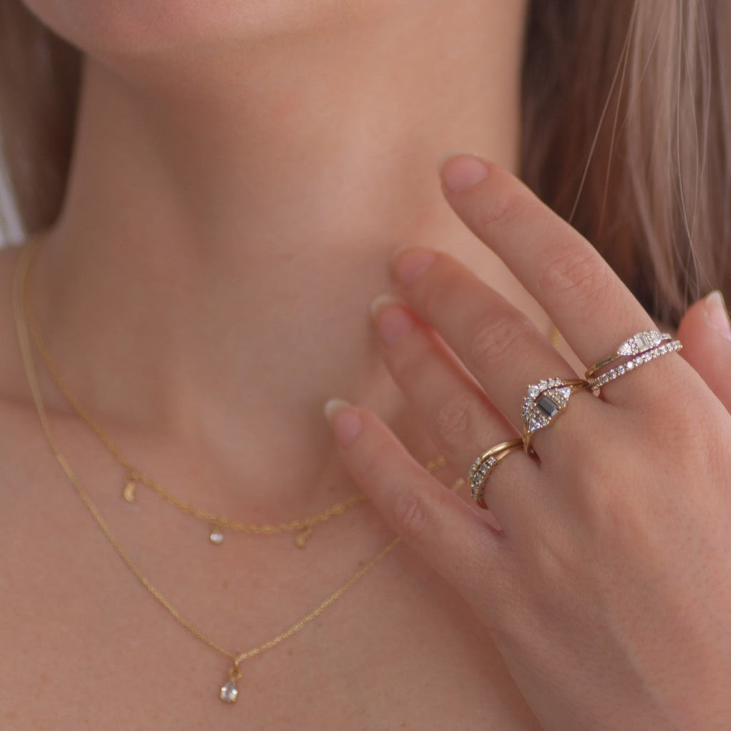 Hera Diamond Cluster ring 14k gold