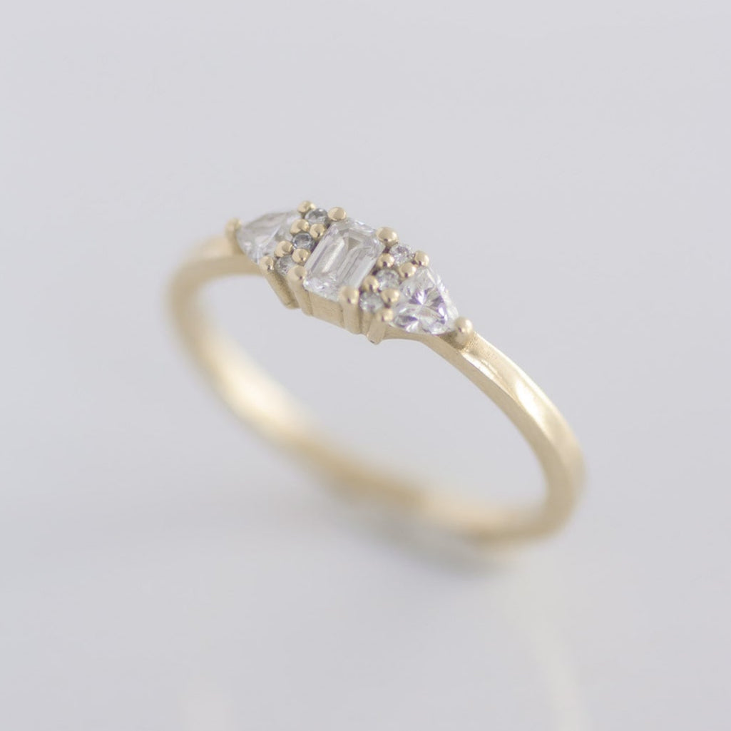 Hera Diamond Cluster ring 14k gold