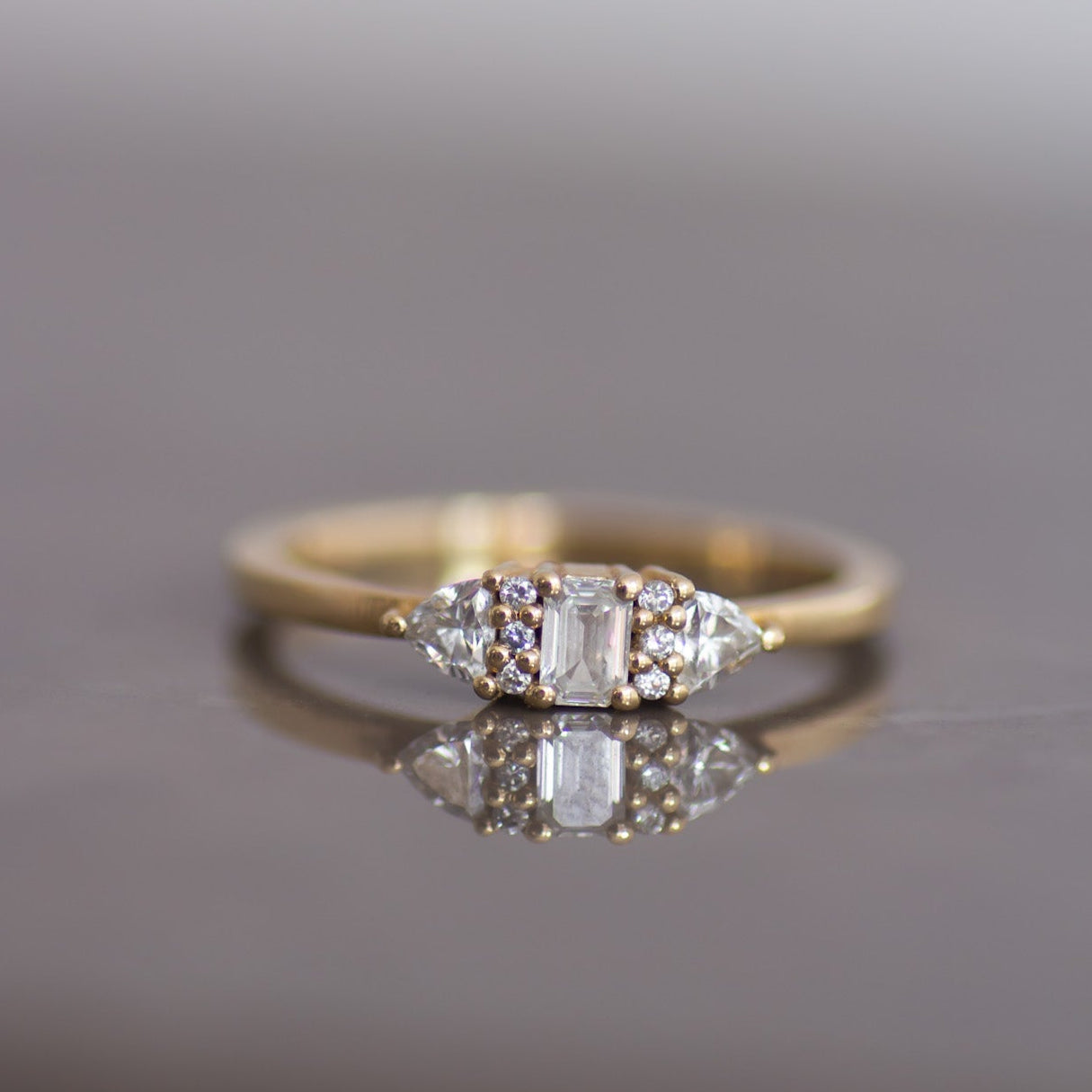 Hera Diamond Cluster ring 14k gold