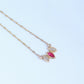 Rose necklace 14k gold