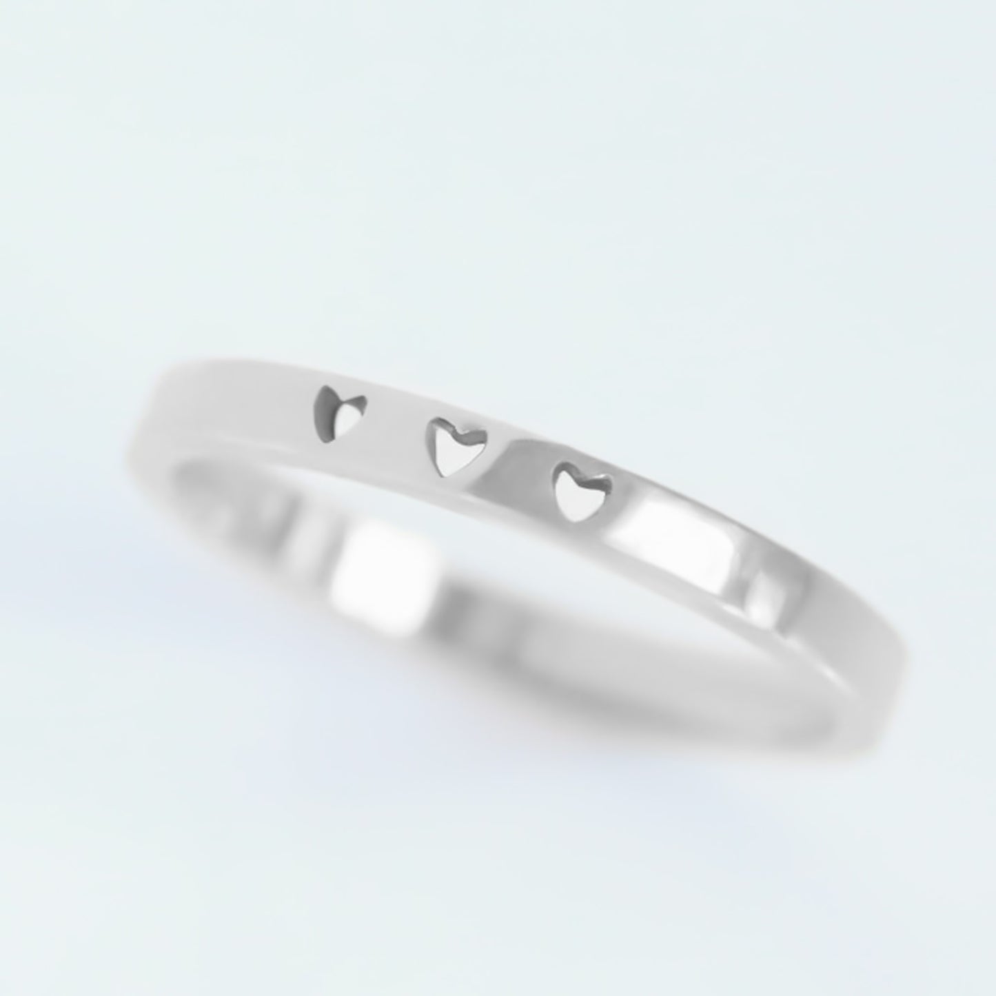 Three Hearts Ring silver