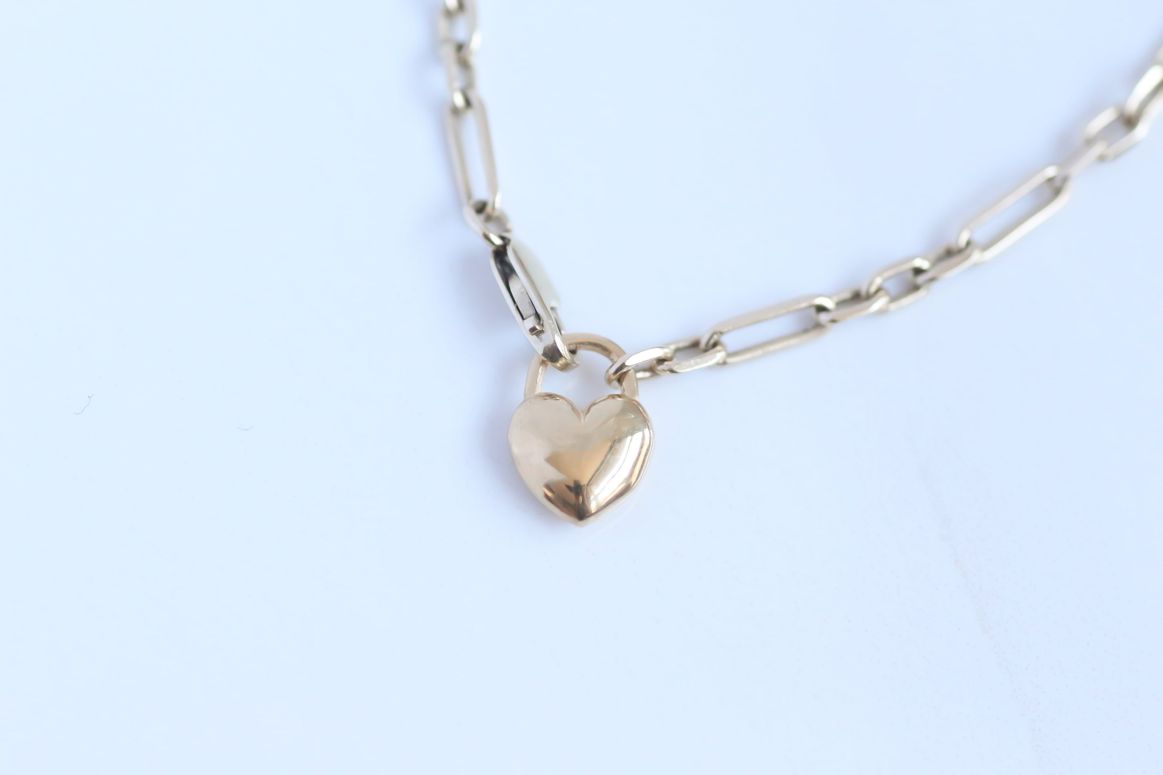 Chunky Heart Bracelet 14k gold