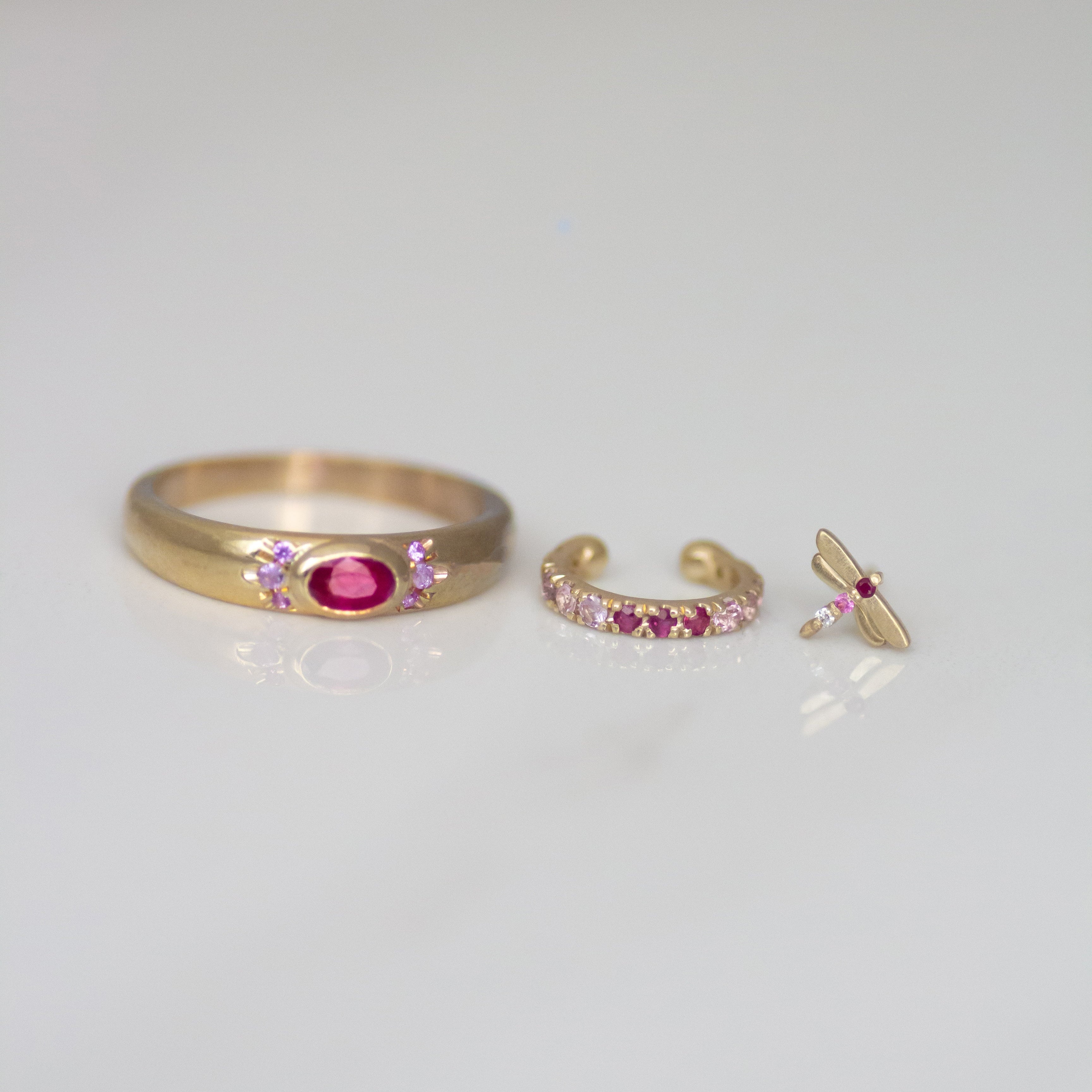 Bombay Rose ring 14k gold