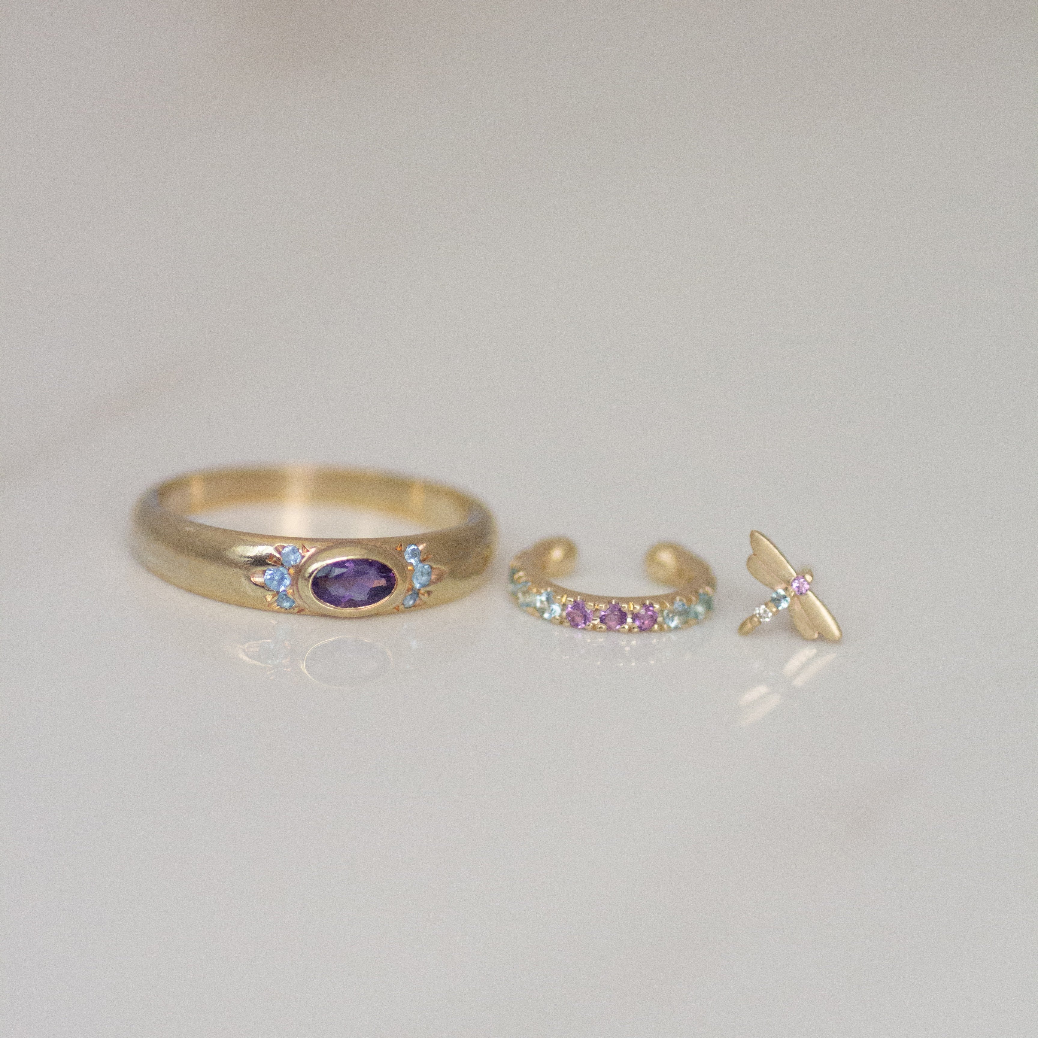 Bombay Orchid ring 14k gold