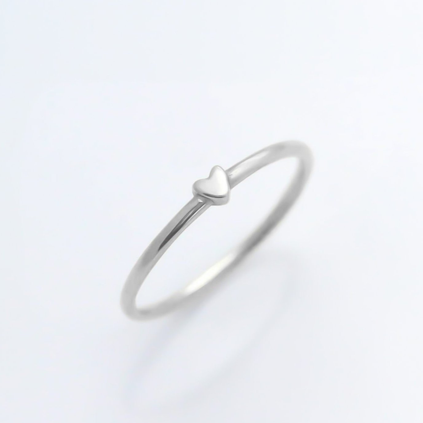 Tiny Heart ring silver