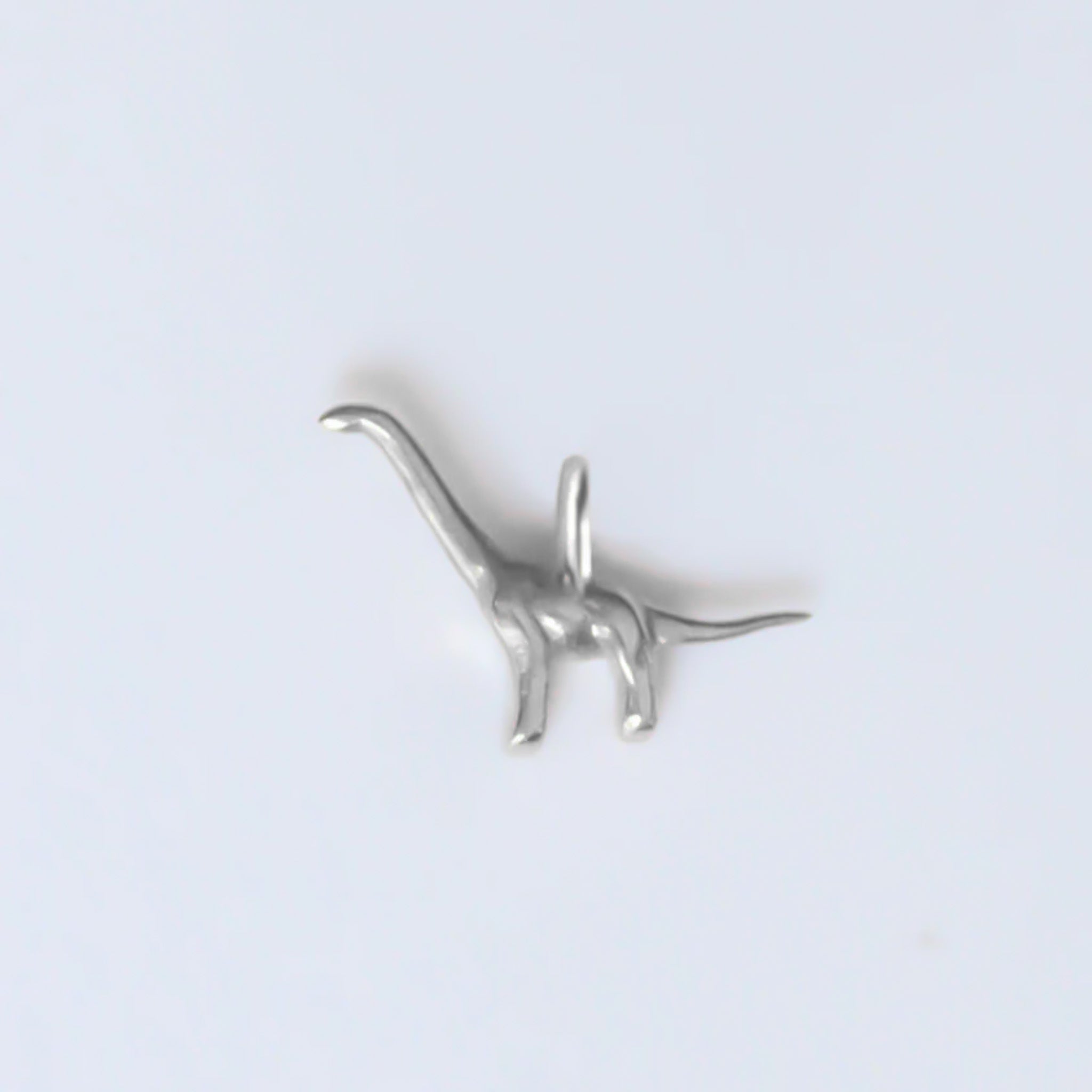 Brontosaurus Charm silver