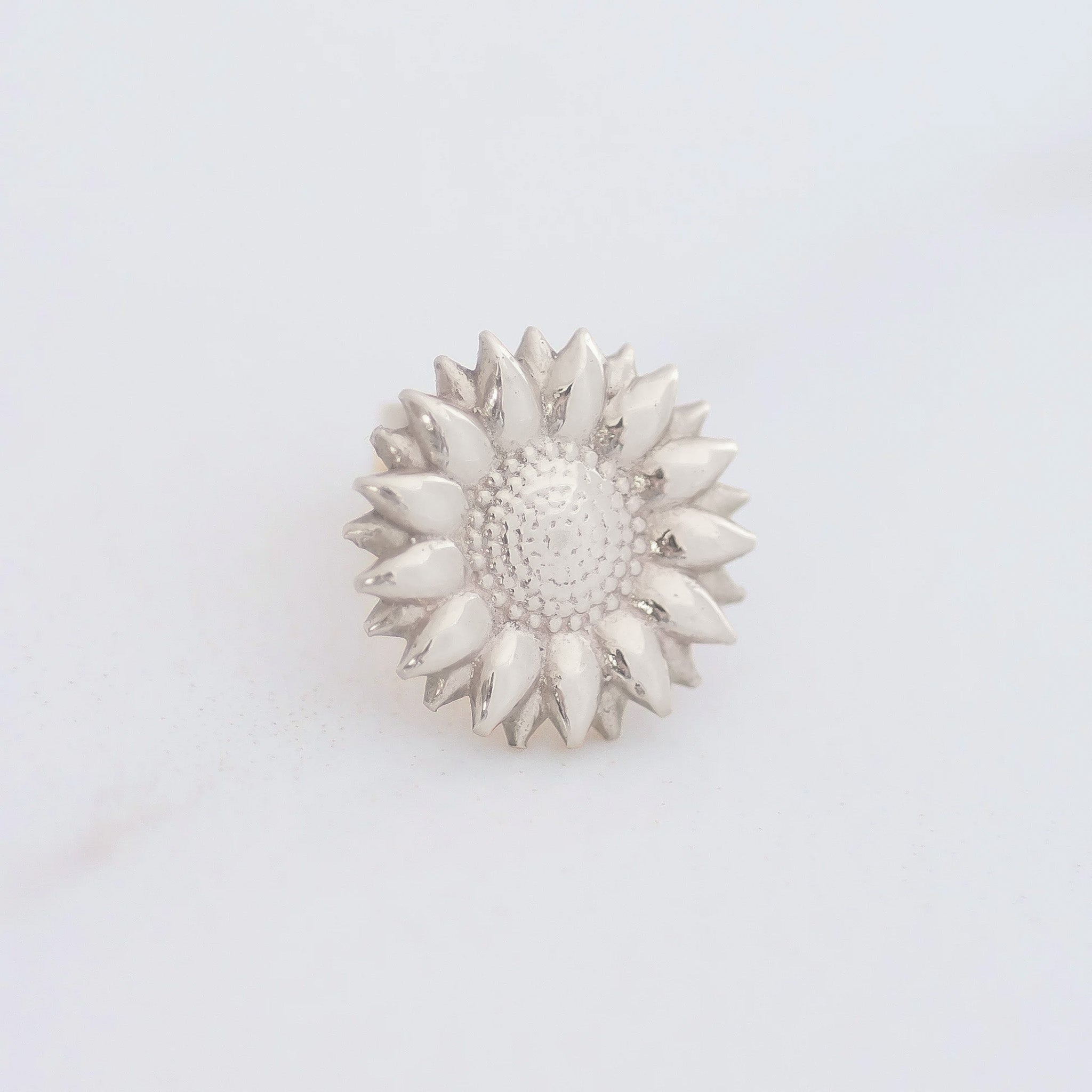 Sunflower Earring silver