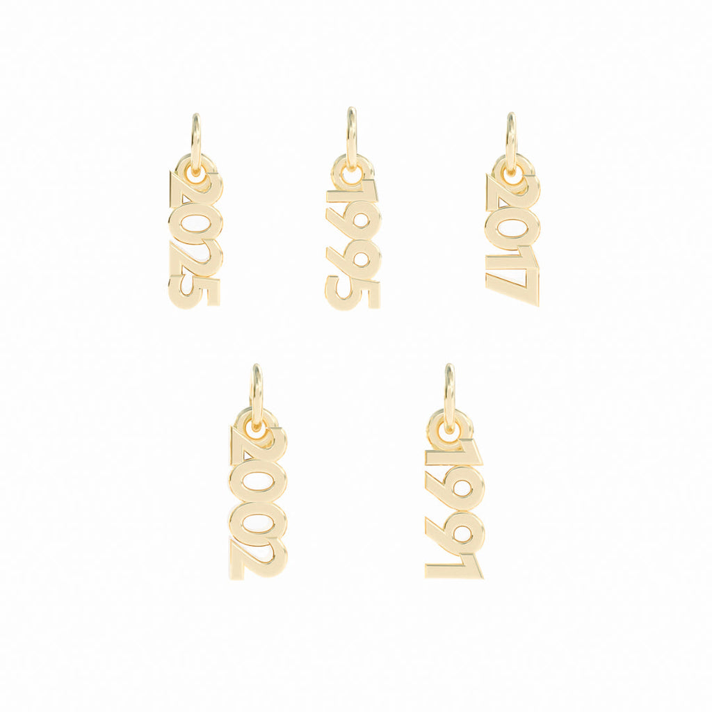 Year Hoop Earring 14k gold