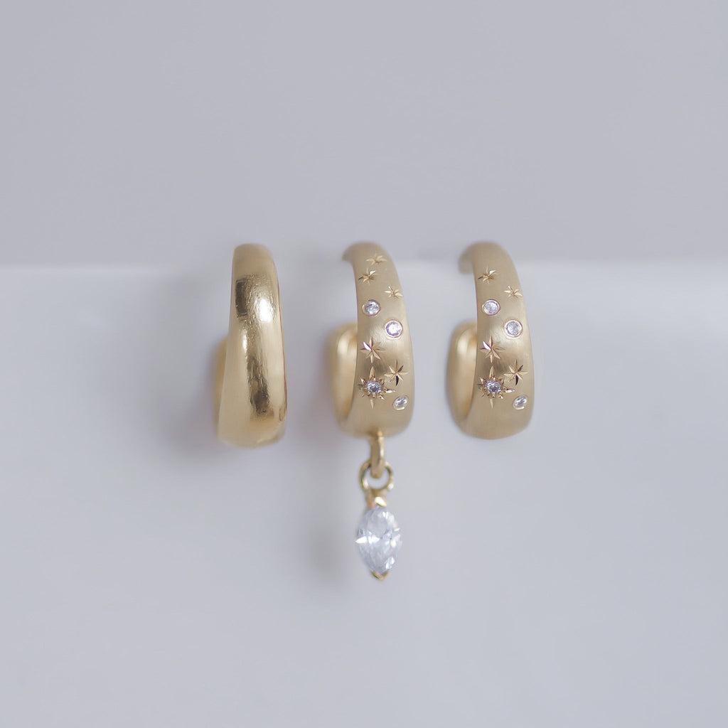 Helios Hoop 14k gold