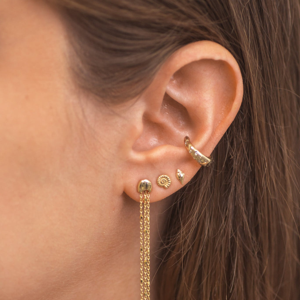 Sea of Stars Ear Cuff in 14K Gold