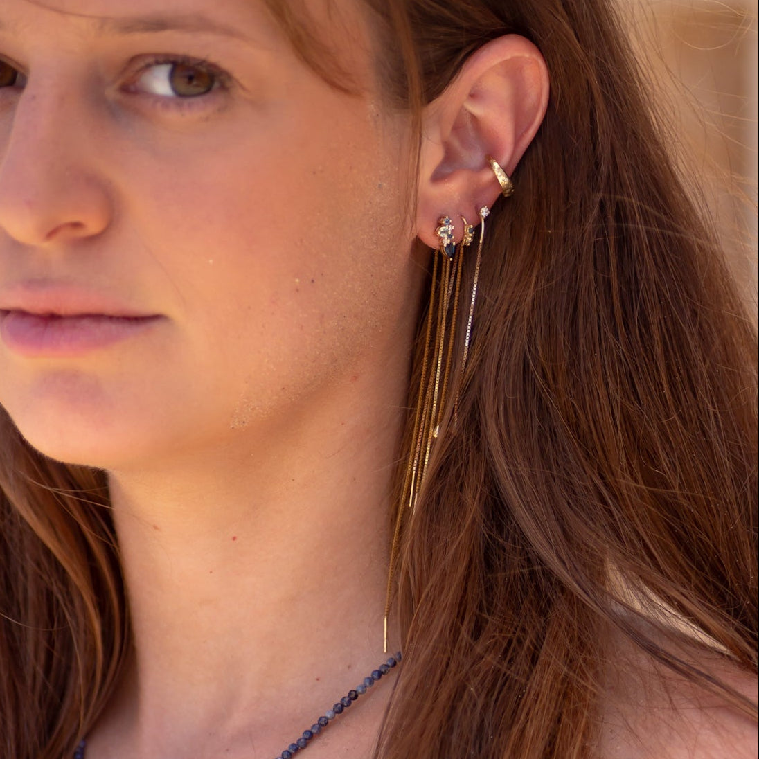 Sea of Stars Ear Cuff in 14K Gold